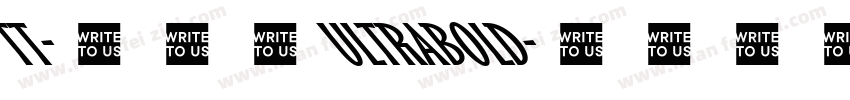 TT-ネオ勘 UltraBold字体转换